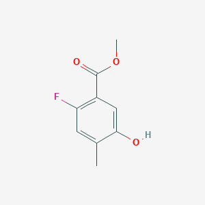 molecular formula C9H9FO3 B3027752 Methyl 2-fluoro-5-hydroxy-4-methylbenzoate CAS No. 1378655-77-6