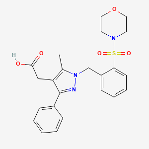 molecular formula C23H25N3O5S B3027754 CRTh2 antagonist 1 