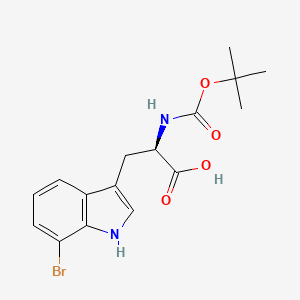 molecular formula C16H19BrN2O4 B3027776 Boc-7-Bromo-D-tryptophan CAS No. 1384101-99-8