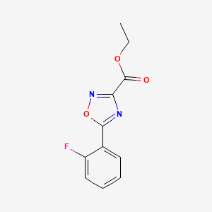 molecular formula C11H9FN2O3 B3027780 Ethyl 5-(2-fluorophenyl)-1,2,4-oxadiazole-3-carboxylate CAS No. 1385696-44-5