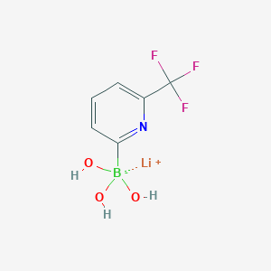 molecular formula C6H6BF3LiNO3 B3027811 Lithium trihydroxy(6-(trifluoromethyl)pyridin-2-yl)borate CAS No. 1393822-87-1