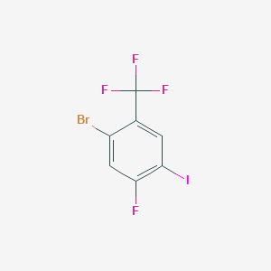 molecular formula C7H2BrF4I B3027814 2-Bromo-4-fluoro-5-iodobenzotrifluoride CAS No. 1394291-55-4