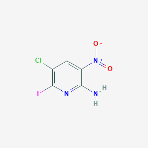 molecular formula C5H3ClIN3O2 B3027815 5-Chloro-6-iodo-3-nitropyridin-2-amine CAS No. 1394373-21-7