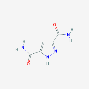 molecular formula C5H6N4O2 B3027821 1H-Pyrazole-3,5-dicarboxamide CAS No. 1397683-79-2