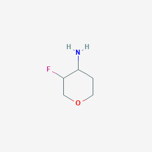 molecular formula C5H10FNO B3027852 3-Fluorotetrahydro-2H-pyran-4-amine CAS No. 1416371-97-5