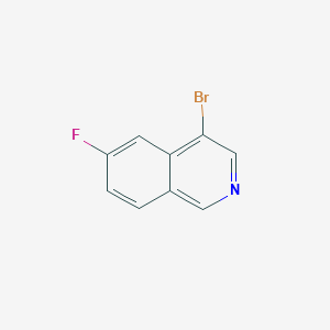 molecular formula C9H5BrFN B3027858 4-Bromo-6-fluoroisoquinoline CAS No. 1416500-78-1