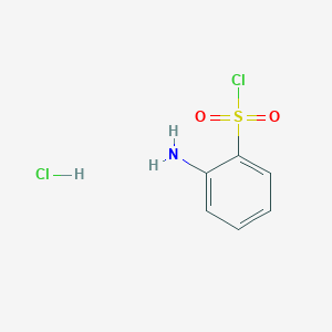 molecular formula C6H7Cl2NO2S B3027871 2-Aminobenzene-1-sulfonyl chloride hydrochloride CAS No. 1417793-77-1