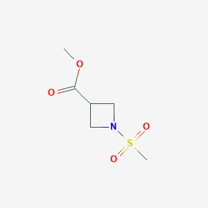 molecular formula C6H11NO4S B3027875 Methyl 1-(Methylsulfonyl)-3-azetidinecarboxylate CAS No. 1418117-81-3
