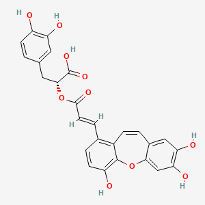 molecular formula C26H20O10 B3027880 isosalvianolic acid C CAS No. 142115-17-1