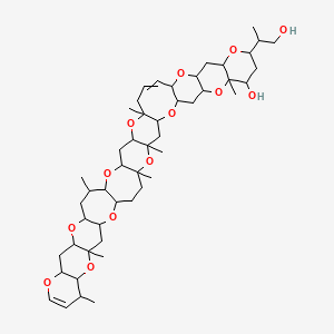 molecular formula C49H74O13 B3027891 Brevetoxin B, 42-deoxo-41,43-dihydro-42-hydroxy- CAS No. 142353-09-1