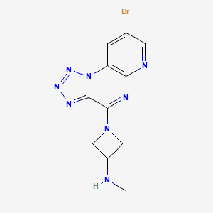molecular formula C11H11BrN8 B3027903 H4R antagonist 1 