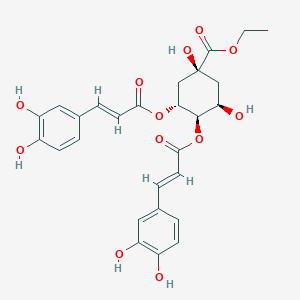 molecular formula C27H28O12 B3027905 Ethyl 3,4-dicaffeoylquinate 