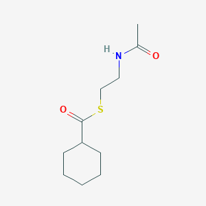 molecular formula C11H19NO2S B3027921 S-(2-Acetamidoethyl) cyclohexanecarbothioate CAS No. 143765-02-0
