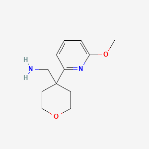 molecular formula C12H18N2O2 B3027933 [4-(6-Methoxypyridin-2-yl)oxan-4-yl]methanamine CAS No. 1439896-82-8