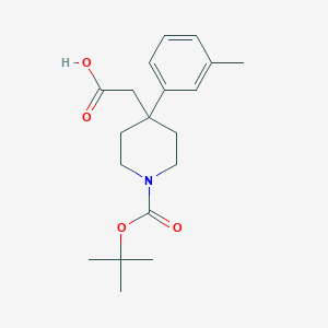 2-[1-(tert-Butoxycarbonyl)-4-m-tolylpiperidin-4-yl]acetic acid