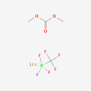 molecular formula C4H6BF6LiO3 B3027971 Lithium;dimethyl carbonate;trifluoro(trifluoromethyl)boranuide CAS No. 1443685-69-5