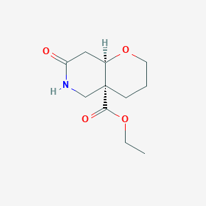 molecular formula C11H17NO4 B3027977 Cis-Ethyl 7-Oxooctahydro-2H-Pyrano[3,2-C]Pyridine-4A-Carboxylate CAS No. 1445951-42-7