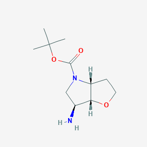tert-butyl (3aR,6S,6aR)-6-amino-hexahydro-2H-furo[3,2-b]pyrrole-4-carboxylate