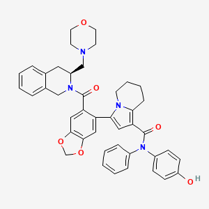 molecular formula C43H42N4O6 B3027989 s55746 CAS No. 1448525-91-4