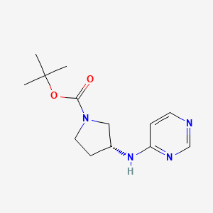 molecular formula C13H20N4O2 B3027992 tert-Butyl (3R)-3-(pyrimidin-4-ylamino)pyrrolidine-1-carboxylate CAS No. 1448850-55-2