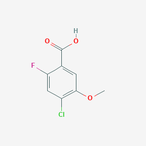 molecular formula C8H6ClFO3 B3028023 4-Chloro-2-fluoro-5-methoxybenzoic acid CAS No. 146447-10-1