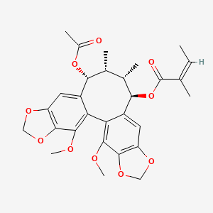 molecular formula C29H32O10 B3028040 O-Acetylschisantherin L 