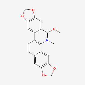 molecular formula C21H17NO5 B3028046 6-Methoxy Dihydrosanguinarine 