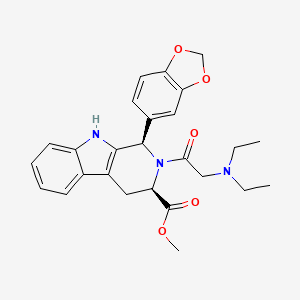 molecular formula C26H29N3O5 B3028093 Diethylaminopretadalafil CAS No. 1588526-67-3