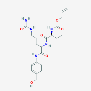 molecular formula C22H33N5O6 B3028102 Alloc-val-cit-pab-OH CAS No. 1608127-09-8