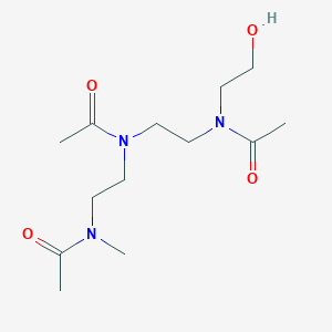 molecular formula C13H25N3O4 B3028117 N-[2-[acetyl-[2-[acetyl(2-hydroxyethyl)amino]ethyl]amino]ethyl]-N-methylacetamide CAS No. 161358-46-9