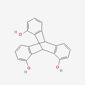 molecular formula C20H14O3 B3028123 1,8,13-Trihydroxytriptycene CAS No. 1620408-04-9