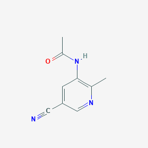 molecular formula C9H9N3O B3028134 N-(5-Cyano-2-methylpyridin-3-yl)acetamide CAS No. 1628557-05-0