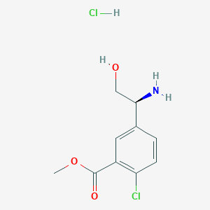 (S)-Methyl 5-(1-amino-2-hydroxyethyl)-2-chlorobenzoate hydrochloride
