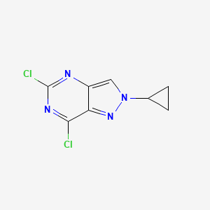 5,7-dichloro-2-cyclopropyl-2H-pyrazolo[4,3-d]pyrimidine
