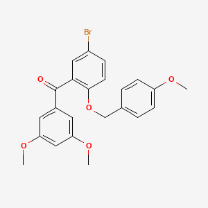 (5-Bromo-2-((4-methoxybenzyl)oxy)phenyl)(3,5-dimethoxyphenyl)methanone