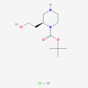 (S)-tert-butyl 2-(2-hydroxyethyl)piperazine-1-carboxylate hydrochloride