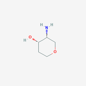 molecular formula C5H11NO2 B3028155 cis-3-amino-4-hydroxy-tetrahydropyran CAS No. 1638744-36-1