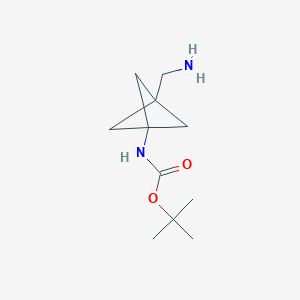 tert-butyl N-[3-(aminomethyl)bicyclo[1.1.1]pentan-1-yl]carbamate