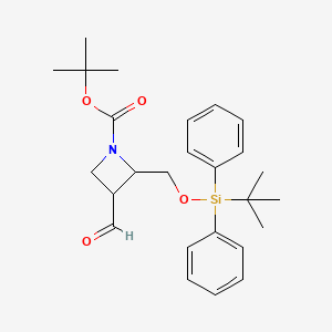 molecular formula C26H35NO4Si B3028161 tert-Butyl 2-(((tert-butyldiphenylsilyl)oxy)methyl)-3-formylazetidine-1-carboxylate CAS No. 1638771-11-5