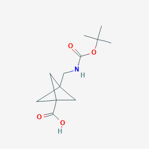 3-(((tert-Butoxycarbonyl)amino)methyl)bicyclo[1.1.1]pentane-1-carboxylic acid
