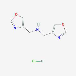 molecular formula C8H10ClN3O2 B3028170 Bis(oxazol-4-ylmethyl)amine hydrochloride CAS No. 1646152-51-3