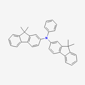 molecular formula C36H31N B3028174 N,N-Bis(9,9-dimethyl-9H-fluoren-2-yl)aniline CAS No. 165320-27-4
