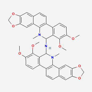 molecular formula C42H37N3O8 B3028175 Bis(dihydrochelerythrinyl)amine 