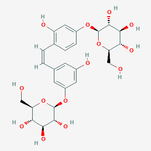 molecular formula C26H32O14 B3028180 cis-Mulberroside A CAS No. 166734-06-1