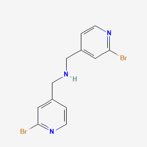 molecular formula C12H11Br2N3 B3028190 Bis((2-bromopyridin-4-yl)methyl)amine CAS No. 1688656-70-3