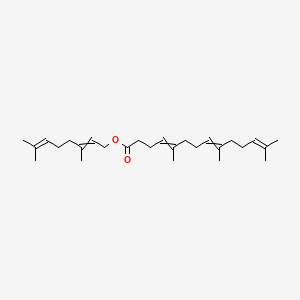 3,7-Dimethylocta-2,6-dienyl 5,9,13-trimethyltetradeca-4,8,12-enoate
