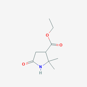 Ethyl 2,2-dimethyl-5-oxopyrrolidine-3-carboxylate