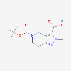 5-(tert-butoxycarbonyl)-2-methyl-4,5,6,7-tetrahydro-2H-pyrazolo[4,3-c]pyridine-3-carboxylic acid