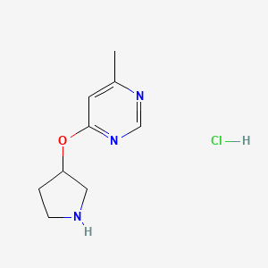 4-Methyl-6-(pyrrolidin-3-yloxy)pyrimidine hydrochloride