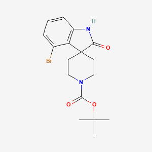 tert-Butyl 4-bromo-2-oxospiro[indoline-3,4'-piperidine]-1'-carboxylate